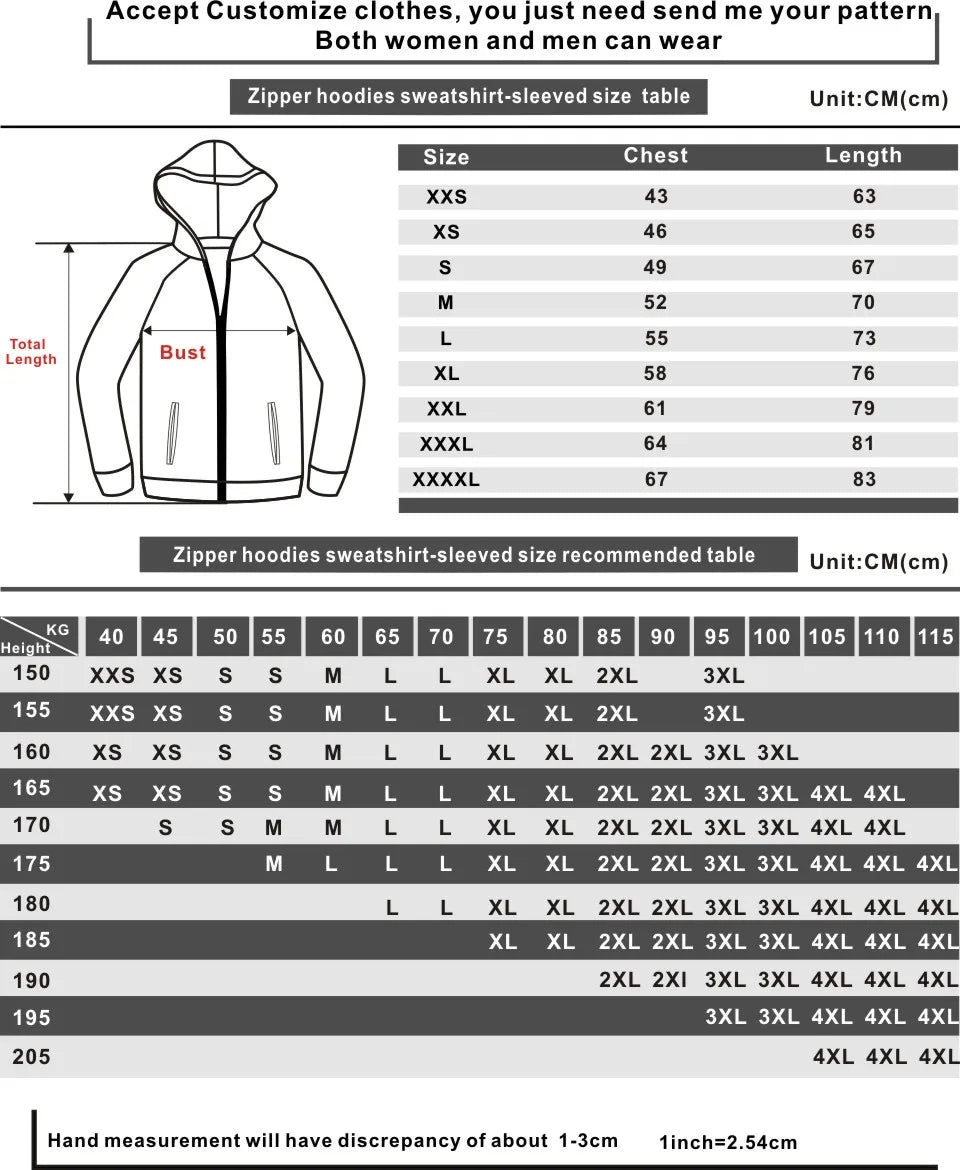 Men Women Cartoon Print Zip Up Hoodie Harajuku Sweatshirt Zip Up Hooded Jacket Hip Hop Singer Teen Sweatshirt Streetwear