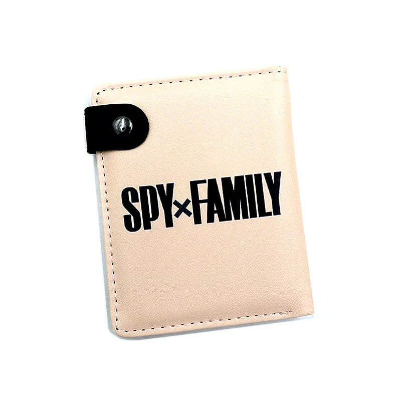 Anime SPY×FAMILY Loid Anya Forger Yor PU Bifold Short Wallets Coin Purse with Inner Zipper Pocket