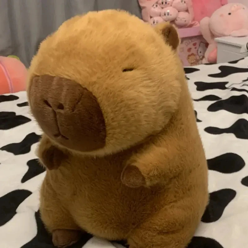 Capybara Plush Toy Simulation Capibara Anime Fluffy Toy Kawaii Plush Doll Cute Stuffed Animals Doll Soft Plush Gift Kid Toys