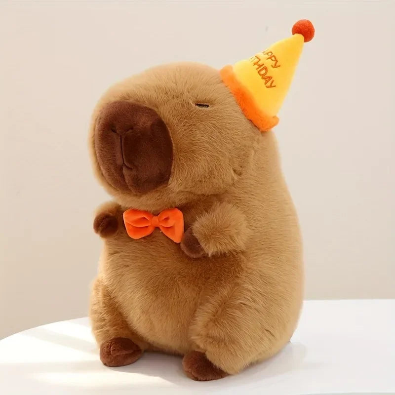 23cm Capybara Plush Toy Simulation Capibara Anime Fluffy Toy Cute Doll Stuffed Animals Soft Plush Doll Christmas Thanksgiving Gift