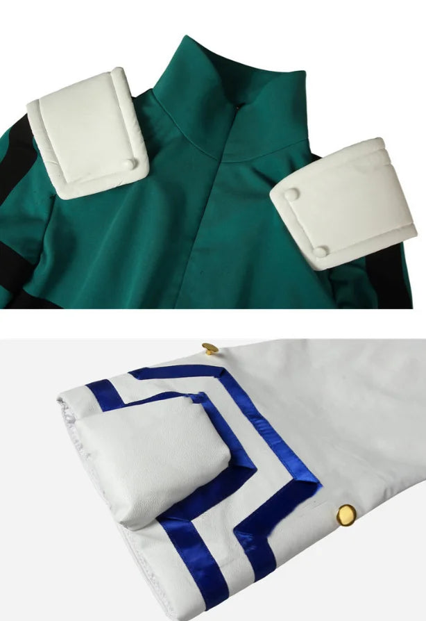 Anime My Hero Academia Midoriya Izuku Deku Battle Cosplay Kostum Halloween Costume Party Carnival Unisex Set