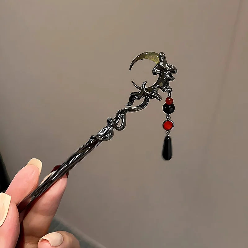 Accessoire de cheveux en alliage pour femmes, Design Unique, bâton de cheveux adapté à la rassemblement quotidien, bijoux de Niche appariés, pinces à cheveux, aiguille à cheveux