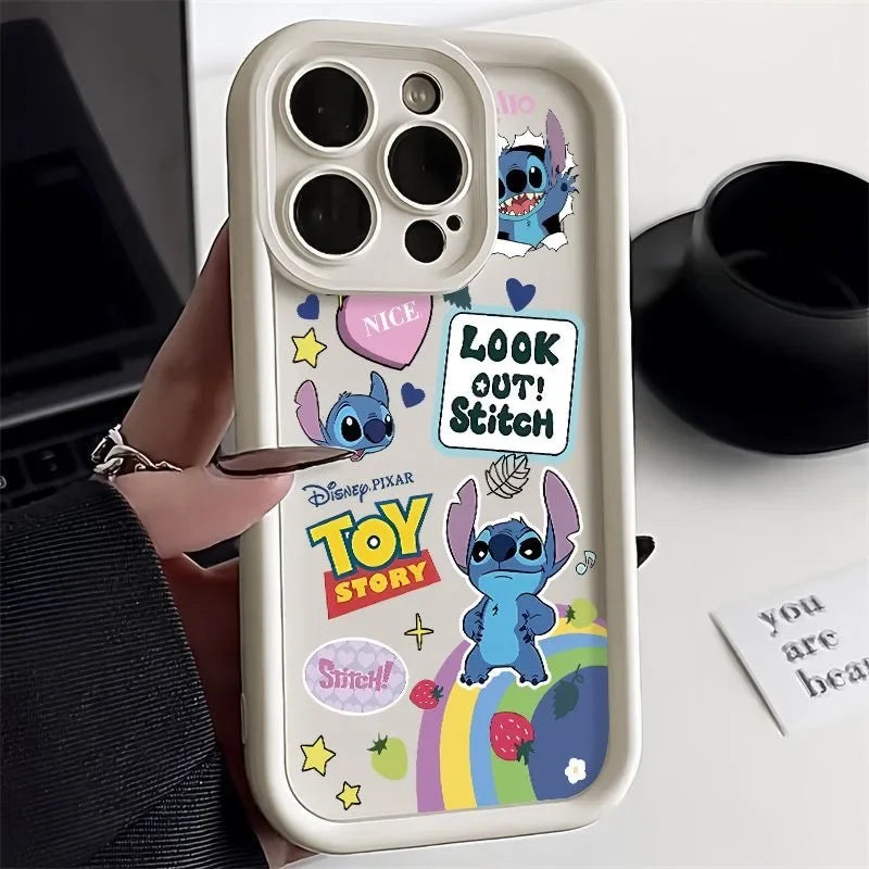 Cute Kitty Cartoon Soft Phone Case, Anti Fall Cover, iPhone 15 14 13 12 11 Pro Max 11 12 13 Pro 7 8 15 Plus Poly XS Max