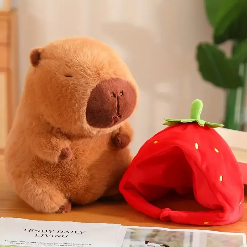 23cm Capybara Plush Toy Simulation Capibara Anime Fluffy Toy Cute Doll Stuffed Animals Soft Plush Doll Christmas Thanksgiving Gift