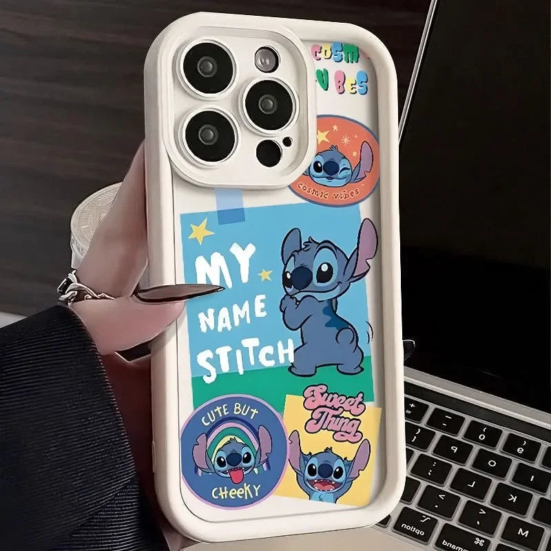 Cute Kitty Cartoon Soft Phone Case, Anti Fall Cover, iPhone 15 14 13 12 11 Pro Max 11 12 13 Pro 7 8 15 Plus Poly XS Max