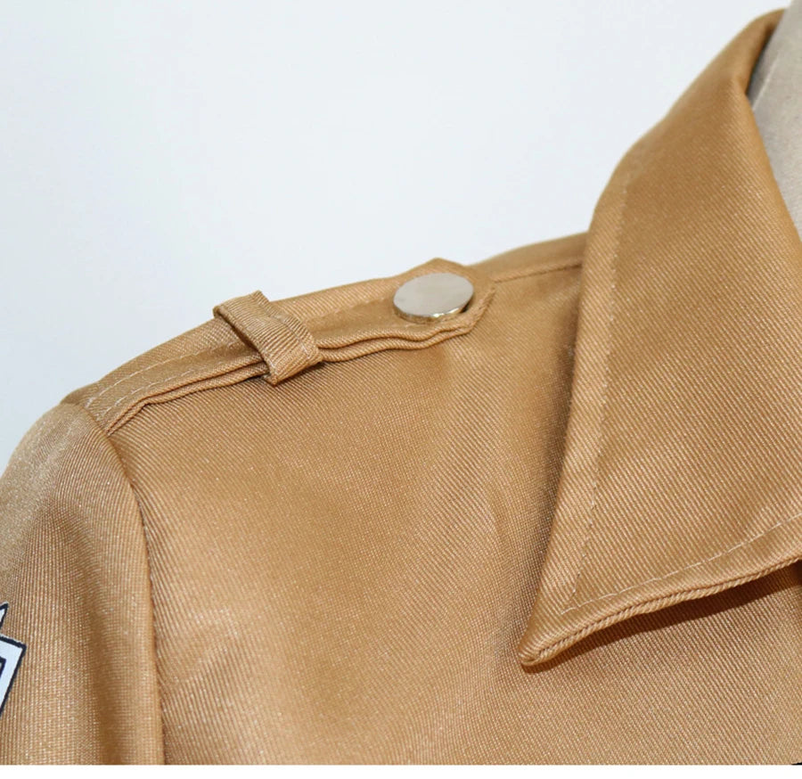Attack on Titan Cosplay Costume, Anime Shingeki no Kyojin Cosplay, Jacket Coat, Eren Scout Legion, Green Cape Coat, Halloween
