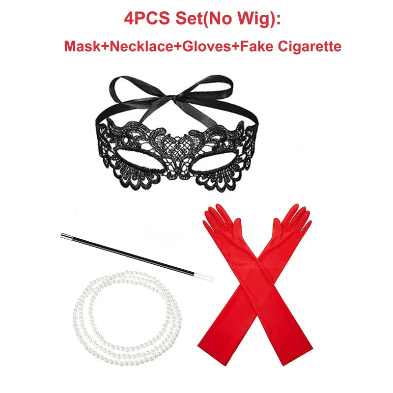 Adult Witch Deville Costume - Black & White - Women's Halloween Cosplay Outfit (Long Sleeves, Long Skirt)