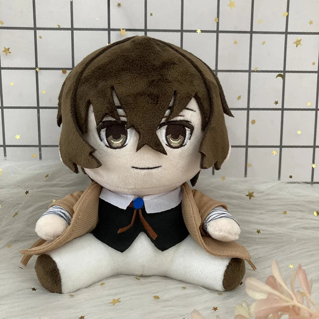 Jouet en peluche Anime Bungou Stray Dogs Edogawa Rampo Nakahara Dazai Osamu, poupée en peluche, personnage de Cosplay, oreiller en peluche doux et mignon, 20cm