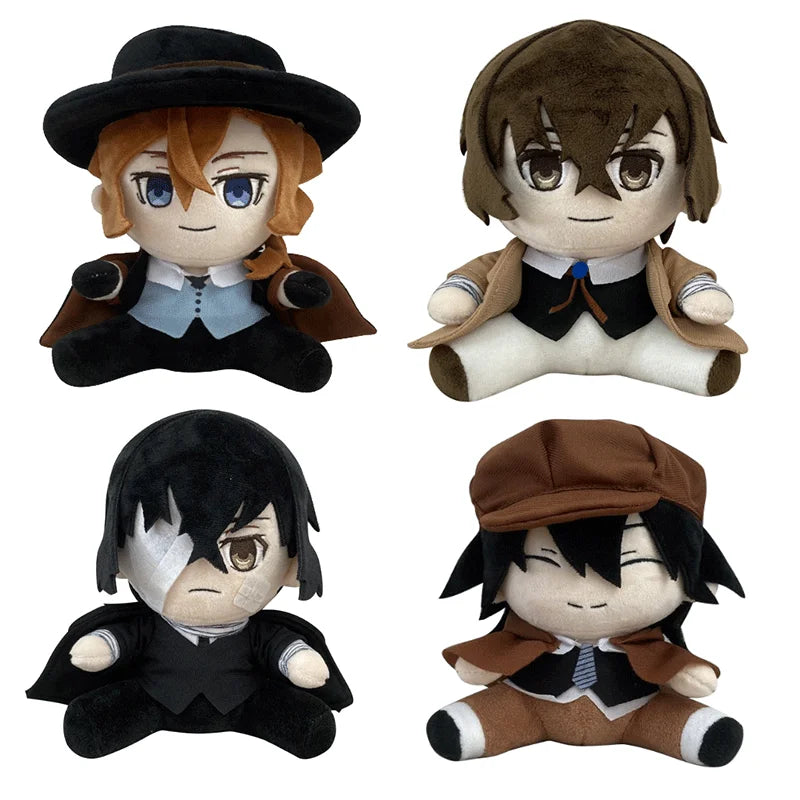 Jouet en peluche Anime Bungou Stray Dogs Edogawa Rampo Nakahara Dazai Osamu, poupée en peluche, personnage de Cosplay, oreiller en peluche doux et mignon, 20cm
