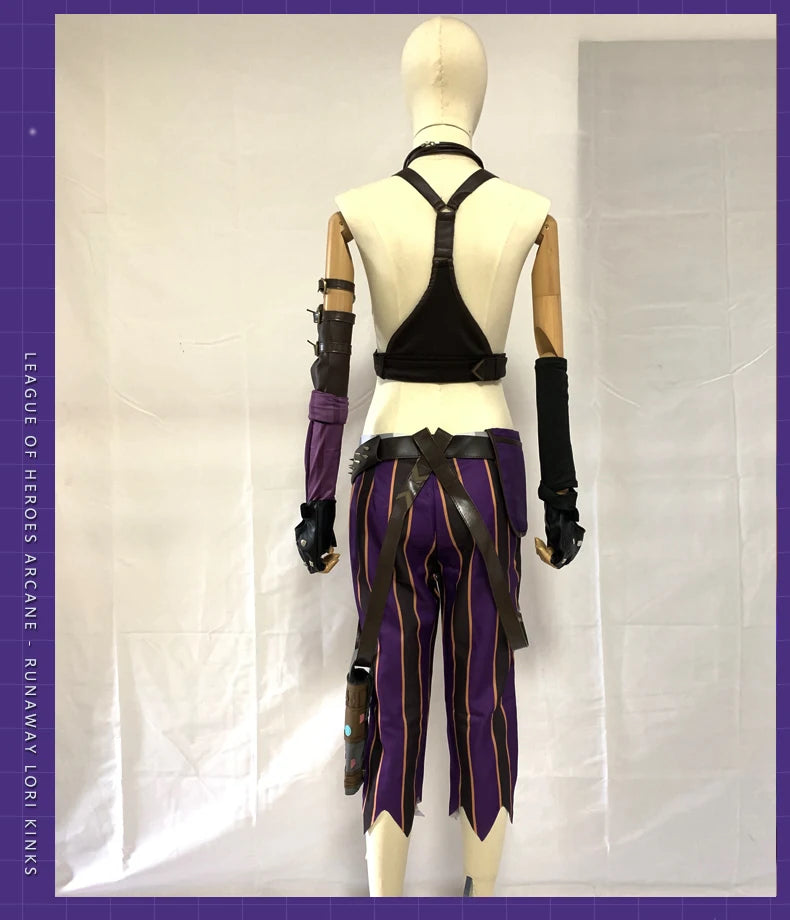 Jinx Arcane Cosplay Costume (League of Legends) - Sexy Women's Outfit with Accessories - Halloween & Manga Convention Costume