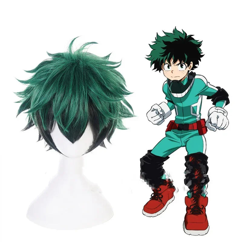 Anime My Hero Academia Midoriya Izuku Deku Battle Cosplay Kostum Halloween Costume Party Carnival Unisex Set