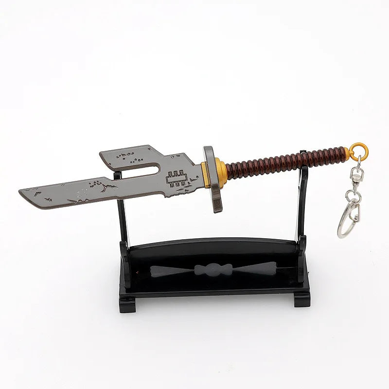 Anime Jujutsu Kaisen Keychain Nanami Kento Fushiguro Toji Weapon Model Pendant Men's Jewelry