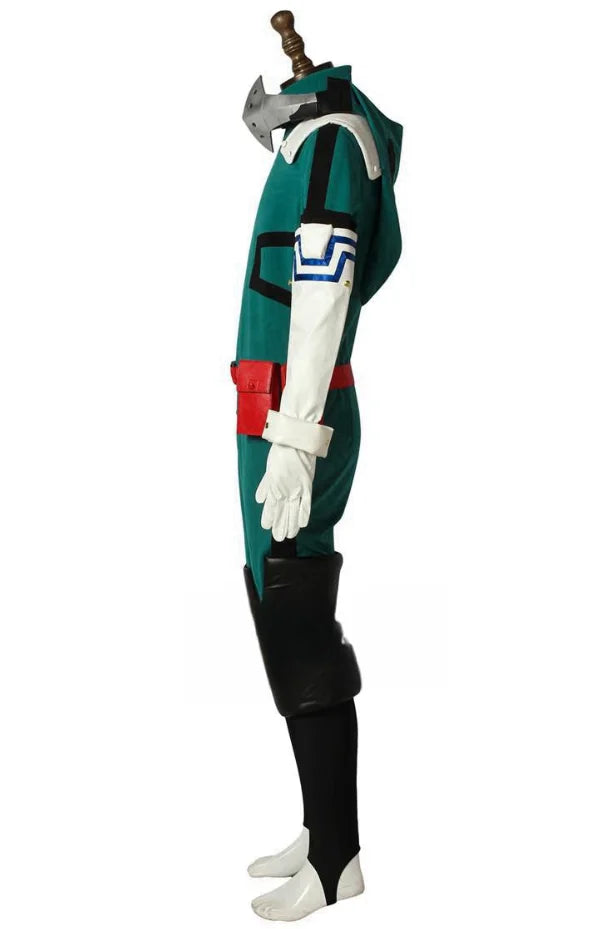 Anime My Hero Academia Midoriya Izuku Deku Battle Cosplay Kostum Halloween Costume Party Carnival Unisex Set