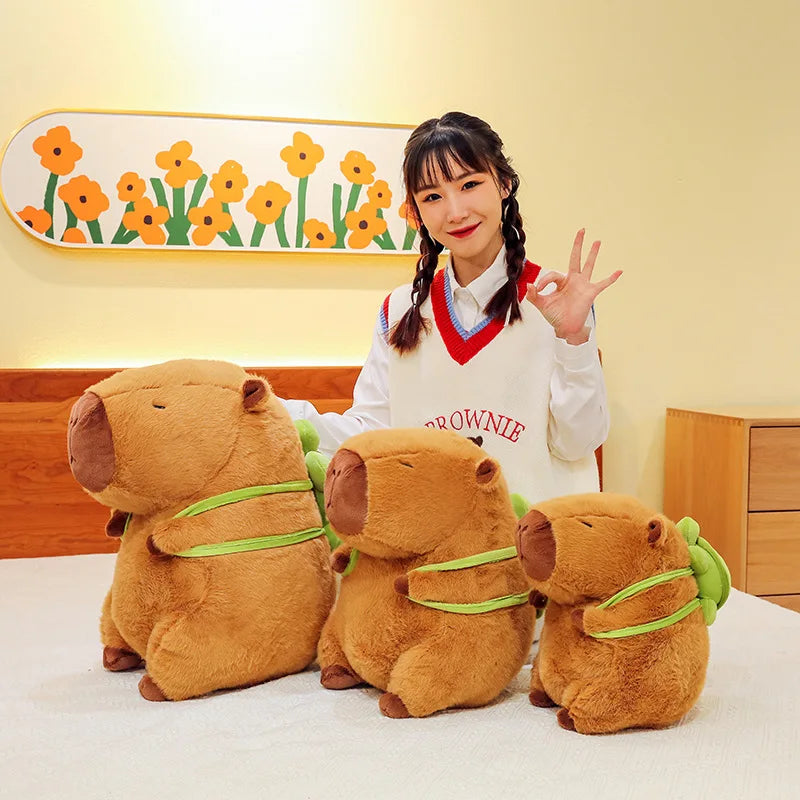 Capybara Plush Toy Simulation Capibara Anime Fluffy Toy Kawaii Plush Doll Cute Stuffed Animals Doll Soft Plush Gift Kid Toys