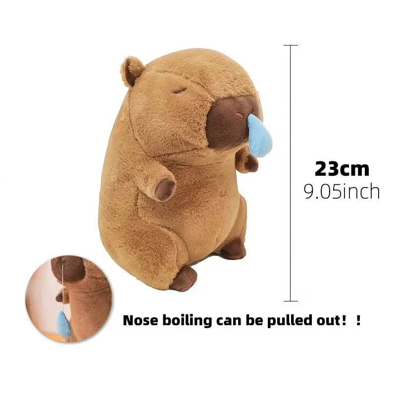 23cm Capybara Plush Toy Simulation Capibara Anime Fluffy Toy Cute Doll Stuffed Animals Soft Plush Doll Christmas Thanksgiving Gift