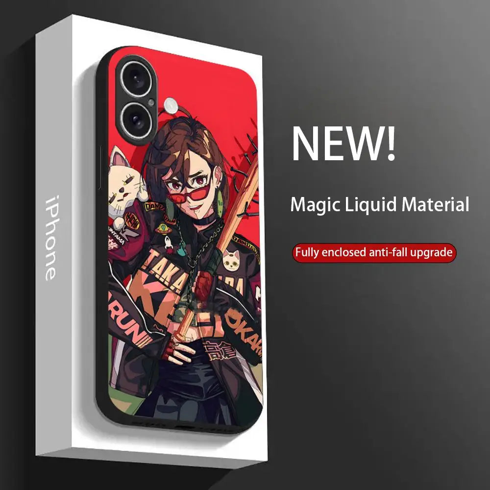 Coque de téléphone Cool DAN-DA DAN, étui souple noir antichoc pour iPhone 16 15 14 13 12 11 X XR XS 8 Plus Mini Pro Max