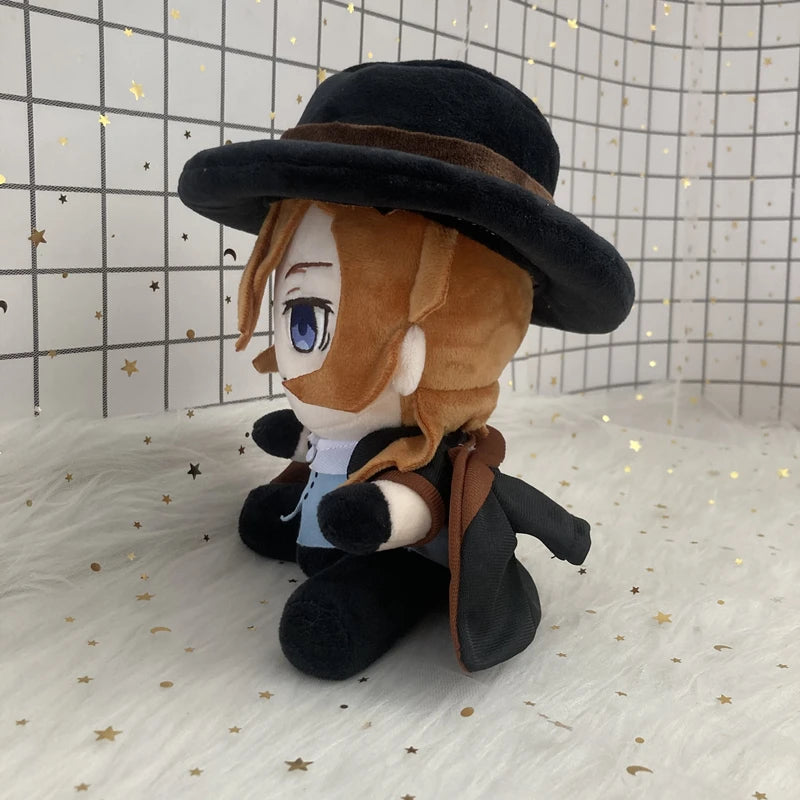 Jouet en peluche Anime Bungou Stray Dogs Edogawa Rampo Nakahara Dazai Osamu, poupée en peluche, personnage de Cosplay, oreiller en peluche doux et mignon, 20cm