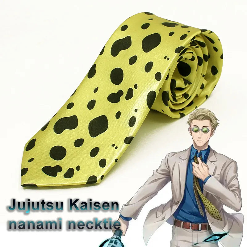 Anime Jujutsu Ties Kento Nanami Cosplay Tie Unisex Costume Shirt Neck Tie Accessories Accessory Tie Gift