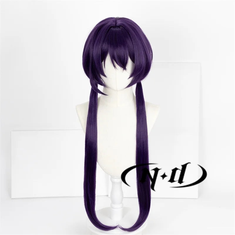 ND-Perruques de cheveux synthétiques de haute qualité, Izumi Kyouka Anime Bungo Stray Dogs Cosplay Costume, Perruque longue violette, Perruques de chaleur Degré