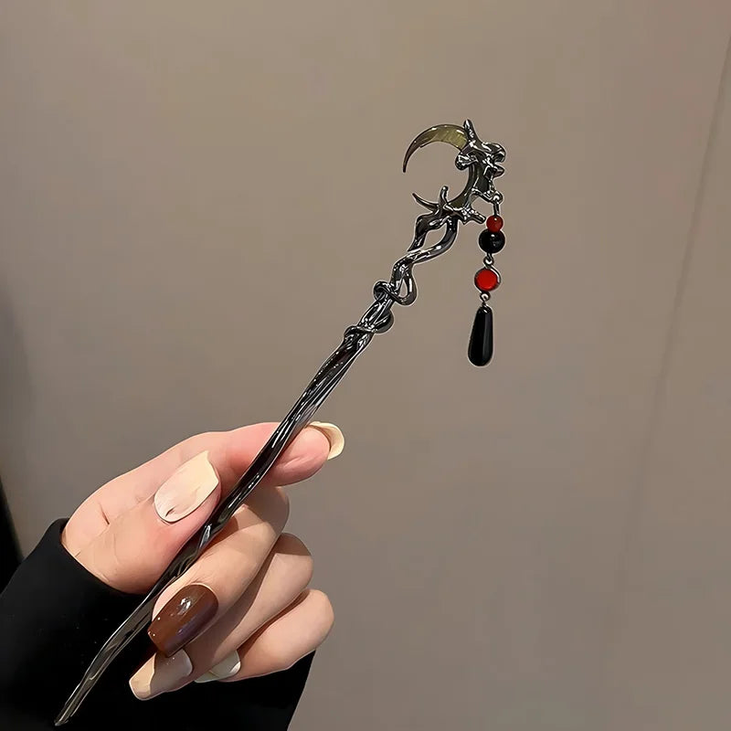 Accessoire de cheveux en alliage pour femmes, Design Unique, bâton de cheveux adapté à la rassemblement quotidien, bijoux de Niche appariés, pinces à cheveux, aiguille à cheveux