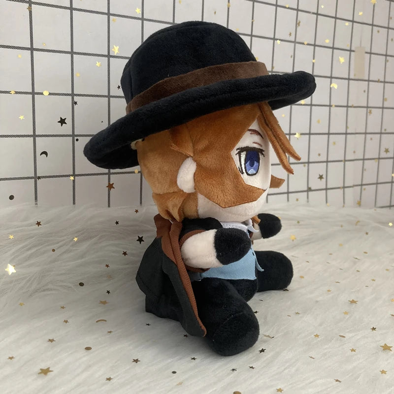 Jouet en peluche Anime Bungou Stray Dogs Edogawa Rampo Nakahara Dazai Osamu, poupée en peluche, personnage de Cosplay, oreiller en peluche doux et mignon, 20cm