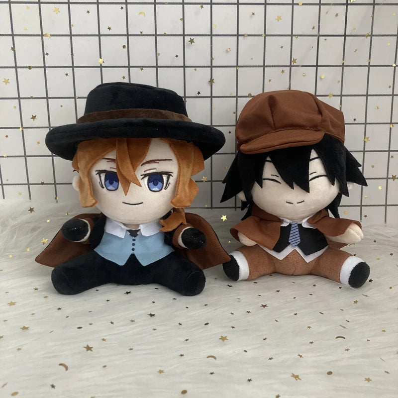 Jouet en peluche Anime Bungou Stray Dogs Edogawa Rampo Nakahara Dazai Osamu, poupée en peluche, personnage de Cosplay, oreiller en peluche doux et mignon, 20cm