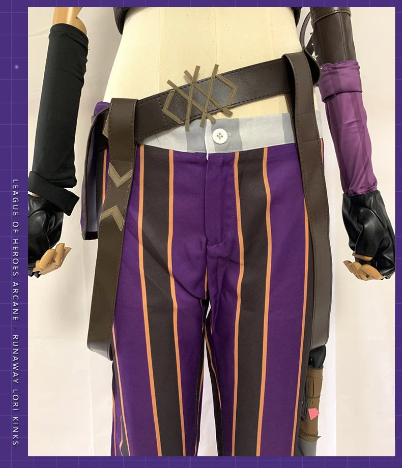 Jinx Arcane Cosplay Costume (League of Legends) - Sexy Women's Outfit with Accessories - Halloween & Manga Convention Costume