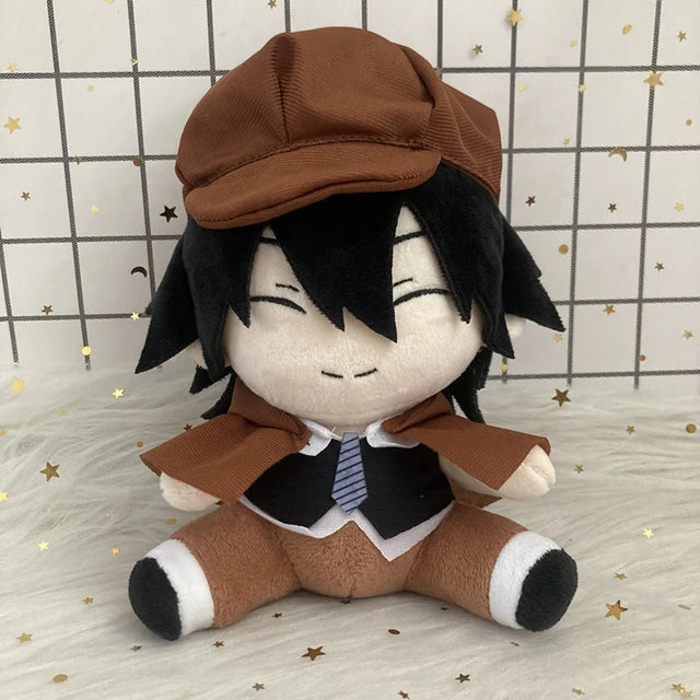 Jouet en peluche Anime Bungou Stray Dogs Edogawa Rampo Nakahara Dazai Osamu, poupée en peluche, personnage de Cosplay, oreiller en peluche doux et mignon, 20cm
