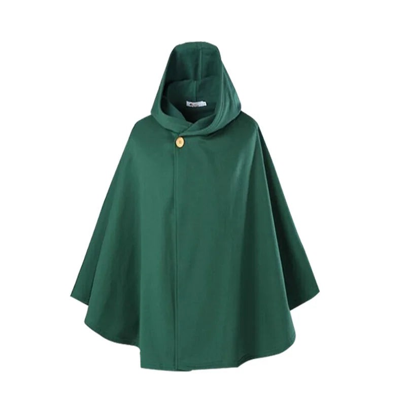 Attack on Titan Cosplay Costume, Anime Shingeki no Kyojin Cosplay, Jacket Coat, Eren Scout Legion, Green Cape Coat, Halloween
