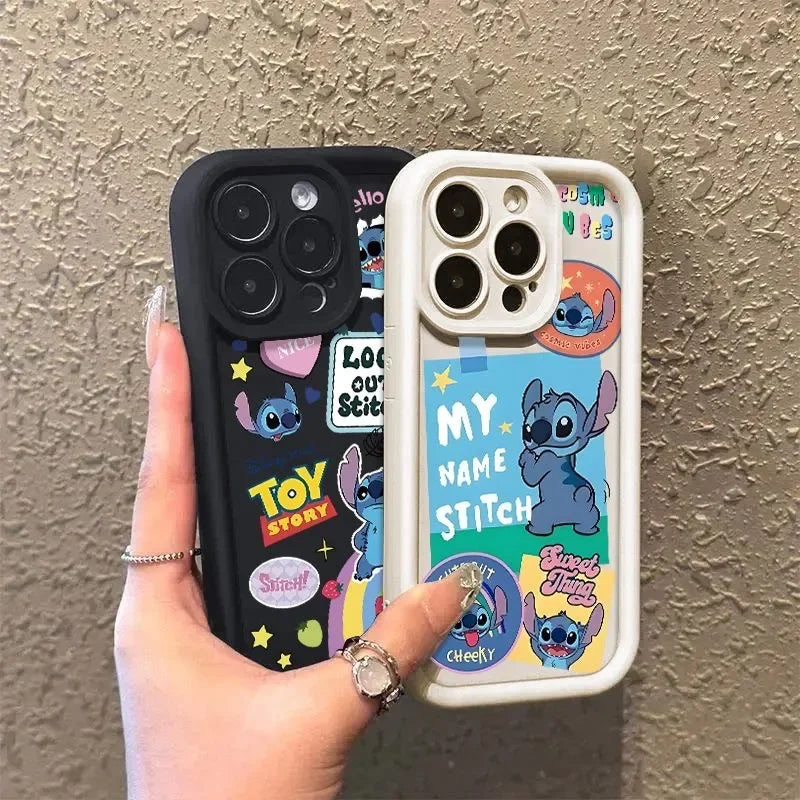 Cute Kitty Cartoon Soft Phone Case, Anti Fall Cover, iPhone 15 14 13 12 11 Pro Max 11 12 13 Pro 7 8 15 Plus Poly XS Max