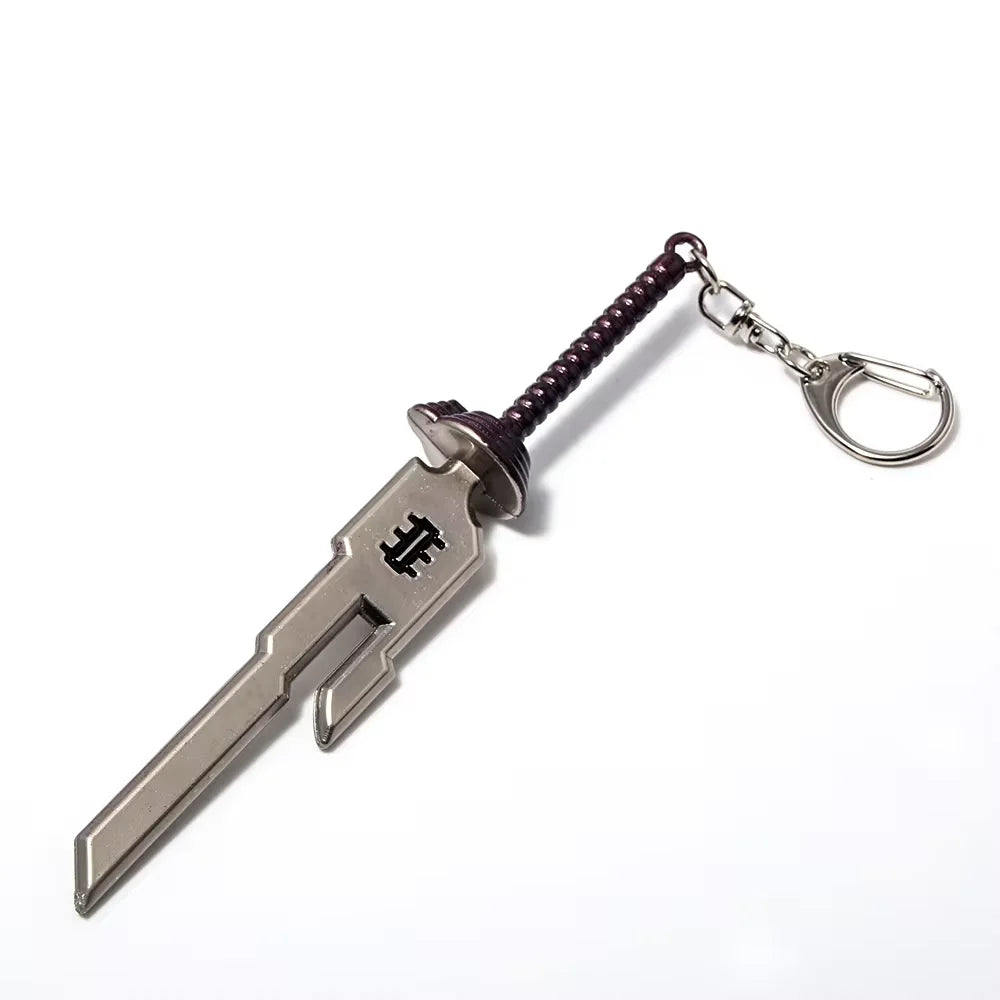 Anime Jujutsu Kaisen Keychain Nanami Kento Fushiguro Toji Weapon Model Pendant Men's Jewelry