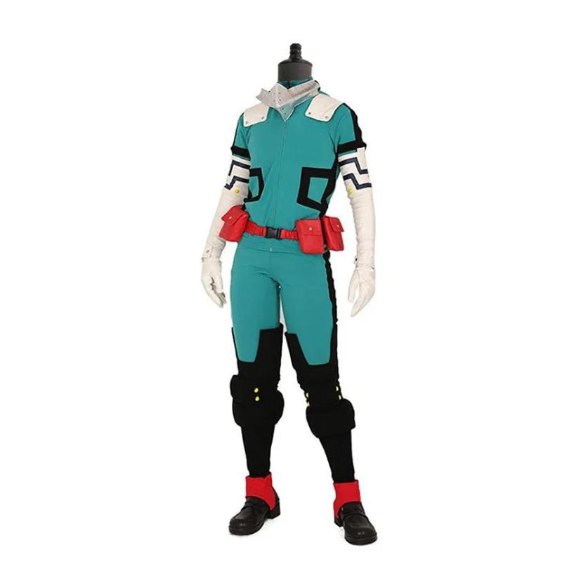 Anime mon héros académie Midoriya Izuku Deku bataille Cosplay Kostum Halloween Costume fête carnaval unisexe ensemble - Bloopop