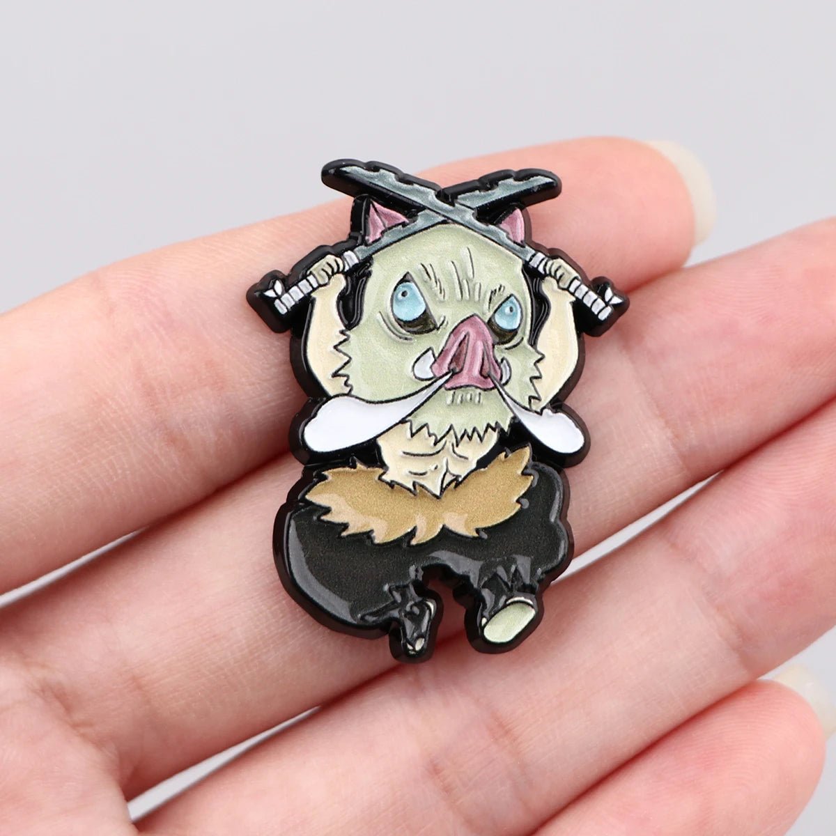 Broches Nezuko en émail pour femmes, Badges sur sac à dos, accessoires de Cosplay, bijoux à la mode, jouets, cadeau - Bloopop