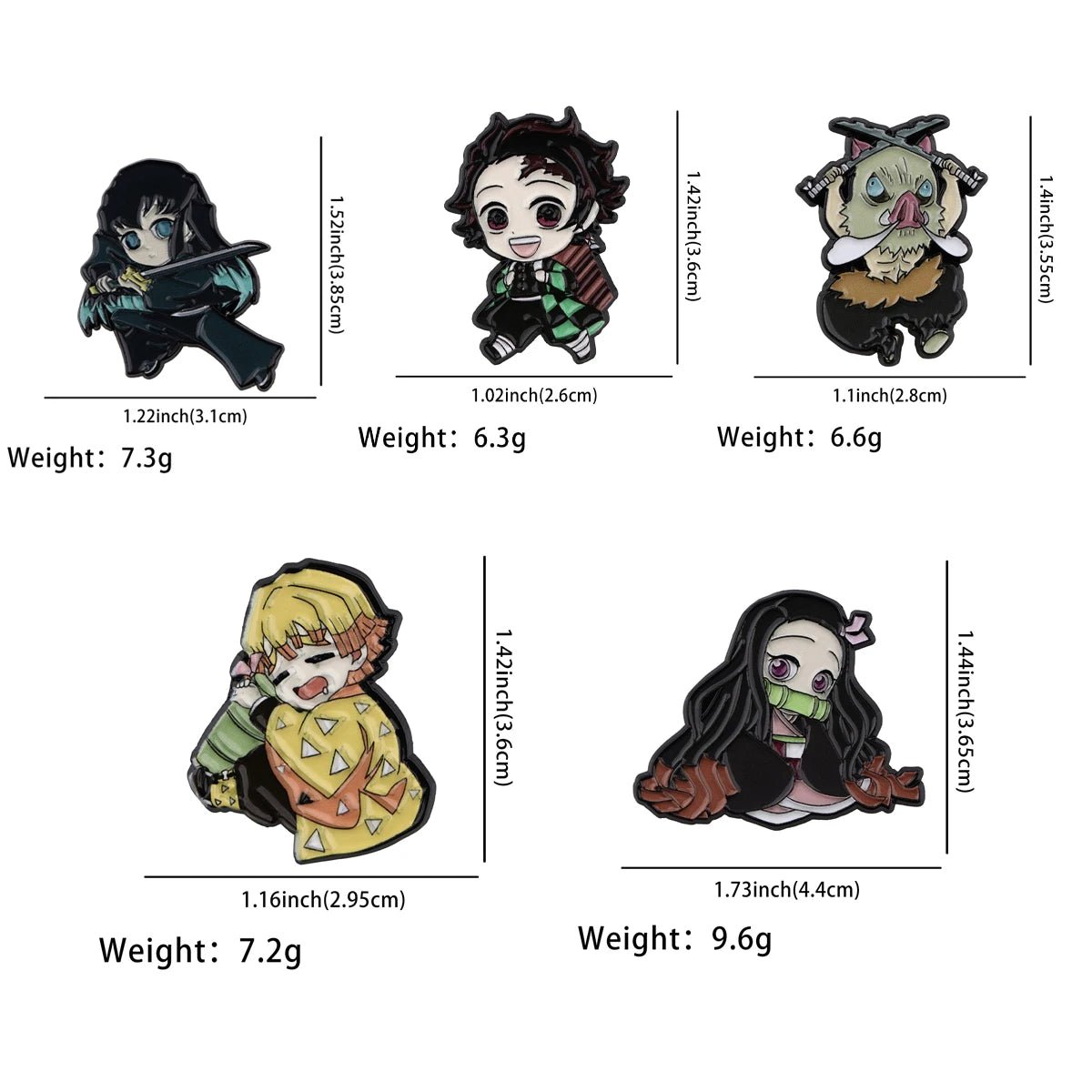 Broches Nezuko en émail pour femmes, Badges sur sac à dos, accessoires de Cosplay, bijoux à la mode, jouets, cadeau - Bloopop