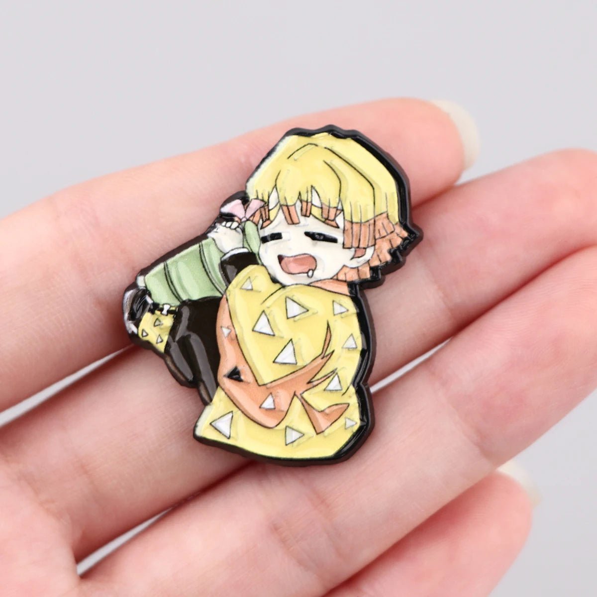 Broches Nezuko en émail pour femmes, Badges sur sac à dos, accessoires de Cosplay, bijoux à la mode, jouets, cadeau - Bloopop