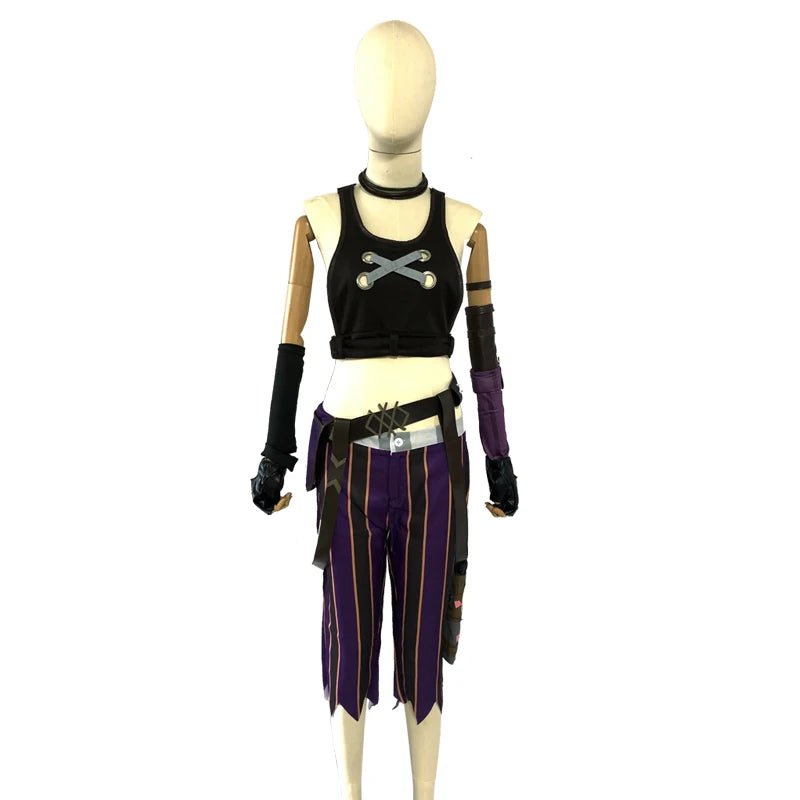 Costume Cosplay Jinx Arcane (League of Legends) - Tenue Femme Sexy avec Accessoires - Déguisement Halloween & Convention Manga - Bloopop
