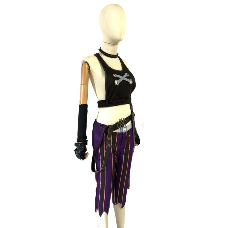 Costume Cosplay Jinx Arcane (League of Legends) - Tenue Femme Sexy avec Accessoires - Déguisement Halloween & Convention Manga - Bloopop