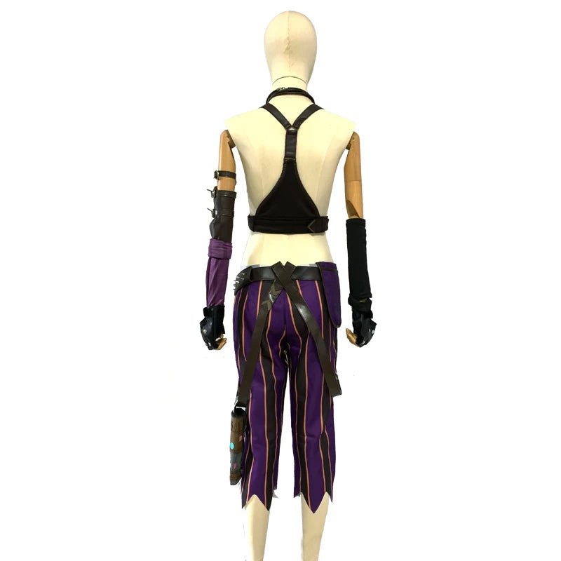 Costume Cosplay Jinx Arcane (League of Legends) - Tenue Femme Sexy avec Accessoires - Déguisement Halloween & Convention Manga - Bloopop