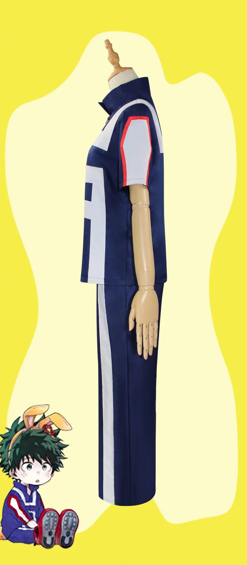 Costume de cosplay Anime My Hero Academia pour hommes et femmes, uniforme scolaire, pantalon de gymnastique, Midoriya Izuku Todoroki Shouto, Costume de Cosplay - Bloopop