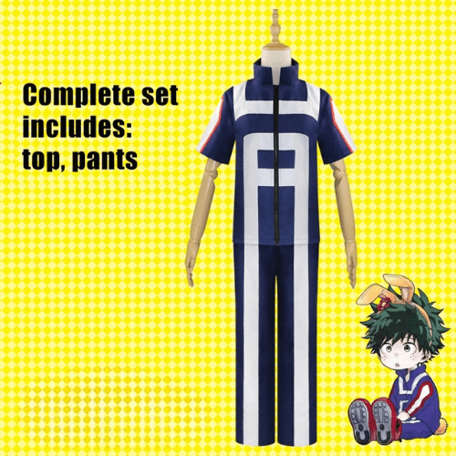 Costume de cosplay Anime My Hero Academia pour hommes et femmes, uniforme scolaire, pantalon de gymnastique, Midoriya Izuku Todoroki Shouto, Costume de Cosplay - Bloopop