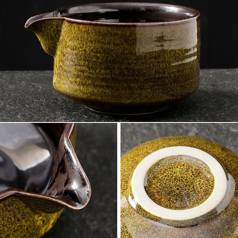 Ensemble Matcha japonais fait à la main, bol facile à nettoyer, fouet en bambou, cuillère à thé, outils de fabrication de thé, accessoires de cérémonie, 7 pièces, 4 pièces - Bloopop