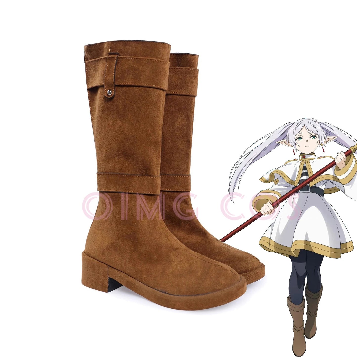 Frieren au funéraire Frieren Cosplay chaussures Anime Style chinois Halloween pour hommes jeu - Bloopop