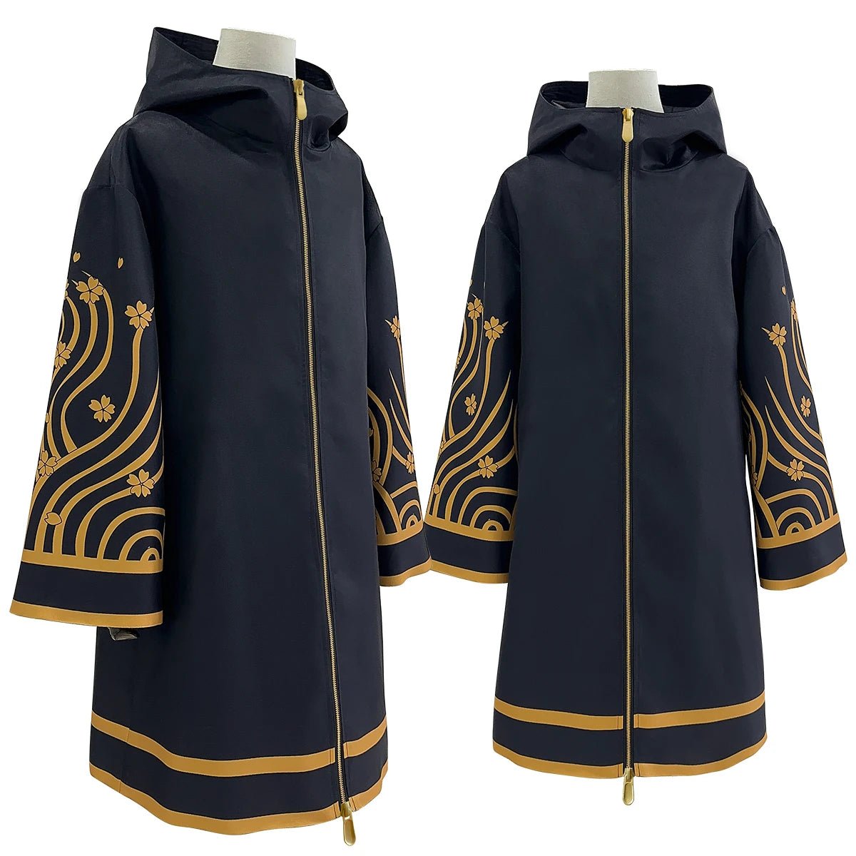 HOLOUN Tokyo Anime Brahman Senju Kawaragi Cosplay Costume doré noir veste manteau sur la taille Sakura imprimé Halloween noël - Bloopop