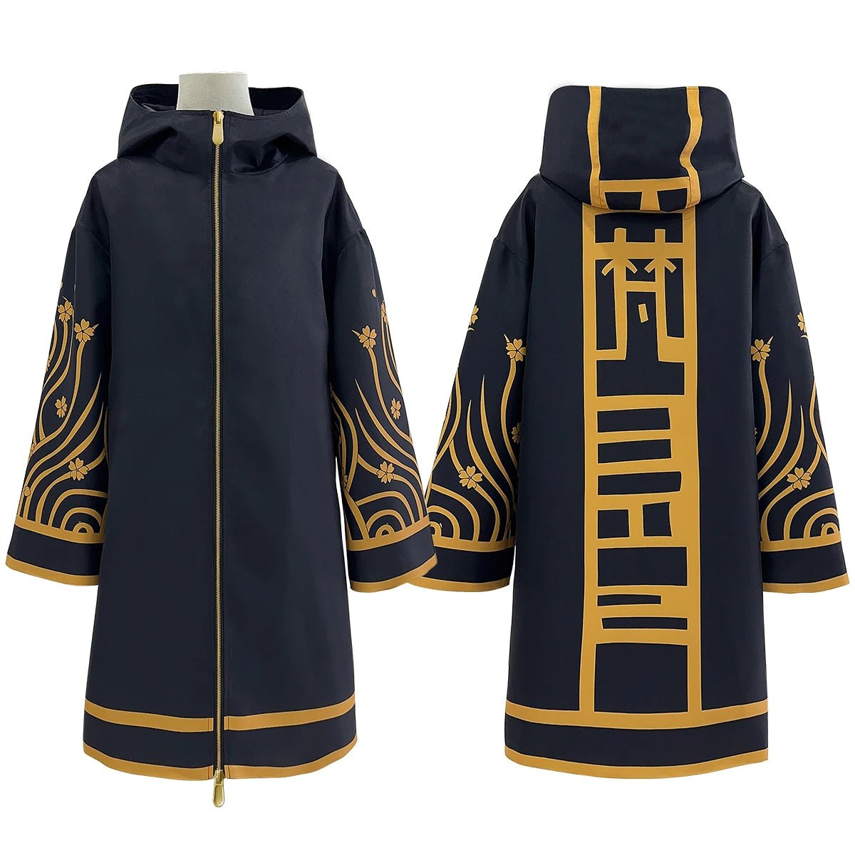 HOLOUN Tokyo Anime Brahman Senju Kawaragi Cosplay Costume doré noir veste manteau sur la taille Sakura imprimé Halloween noël - Bloopop