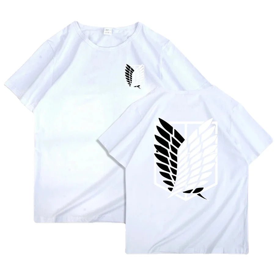 T-shirt Anime japonais hommes attaque sur Titan T-shirt unisexe Kawaii dessin animé Titan attaque graphique t-shirts mâle Harajuku hauts d'été - Bloopop