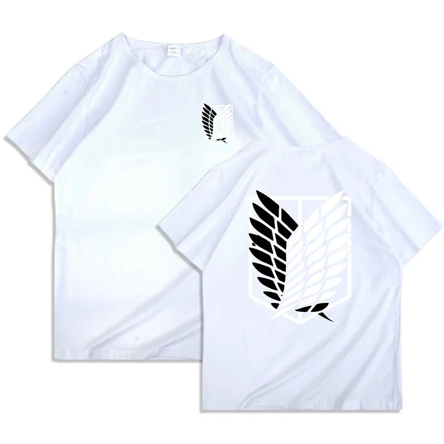 T-shirt Anime japonais hommes attaque sur Titan T-shirt unisexe Kawaii dessin animé Titan attaque graphique t-shirts mâle Harajuku hauts d'été - Bloopop