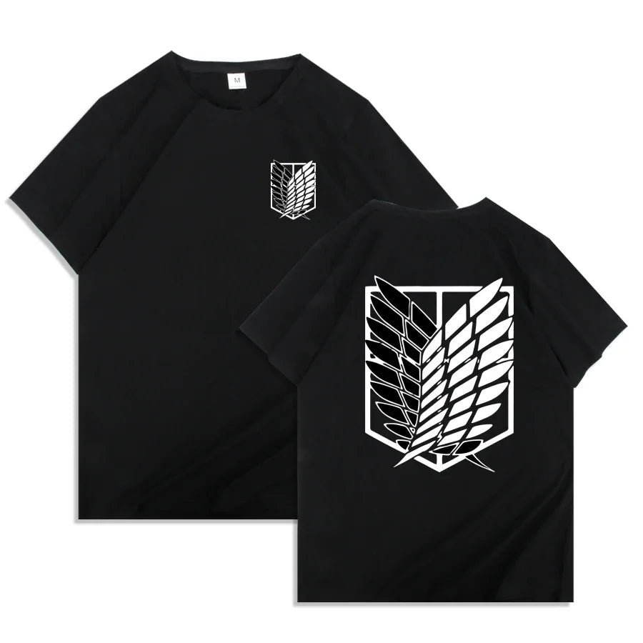 T-shirt Anime japonais hommes attaque sur Titan T-shirt unisexe Kawaii dessin animé Titan attaque graphique t-shirts mâle Harajuku hauts d'été - Bloopop