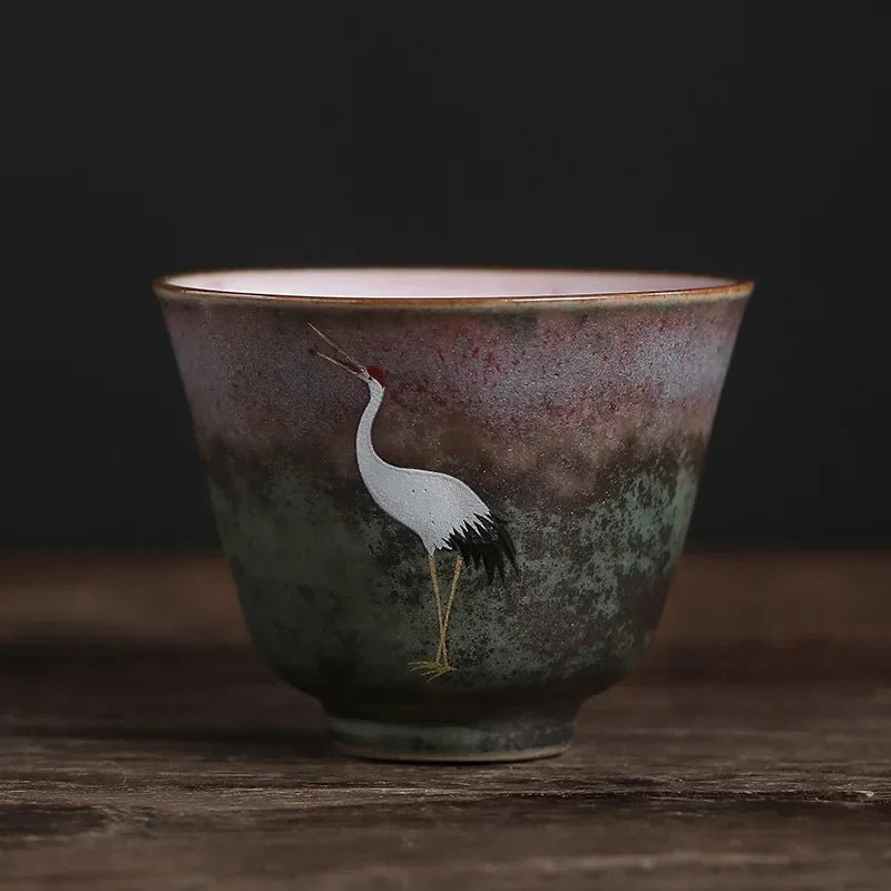 Tasse à café en céramique de Style japonais, 1 pièce, tasses à thé en porcelaine, simple, personnel, en poterie, verres à vin, à eau, vente en gros - Bloopop