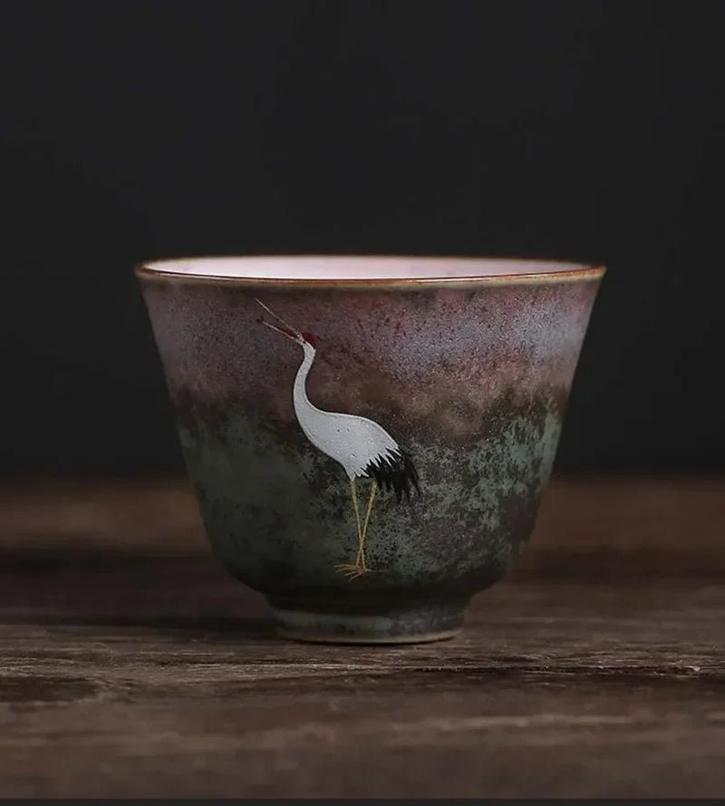 Tasse à café en céramique de Style japonais, 1 pièce, tasses à thé en porcelaine, simple, personnel, en poterie, verres à vin, à eau, vente en gros - Bloopop