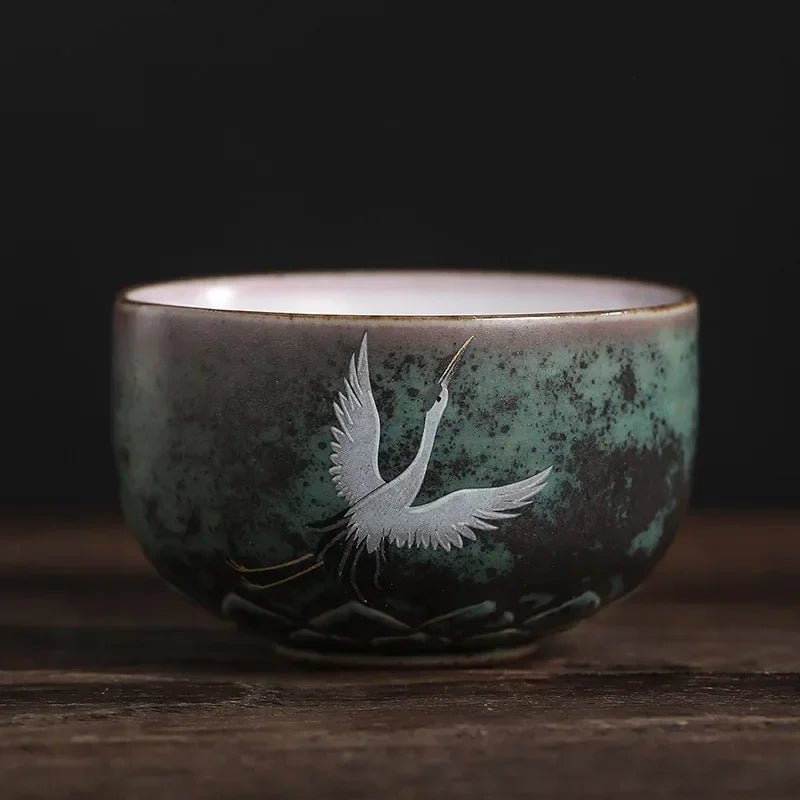 Tasse à café en céramique de Style japonais, 1 pièce, tasses à thé en porcelaine, simple, personnel, en poterie, verres à vin, à eau, vente en gros - Bloopop